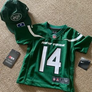 NWT toddler Jets Darnold jersey and infant hat